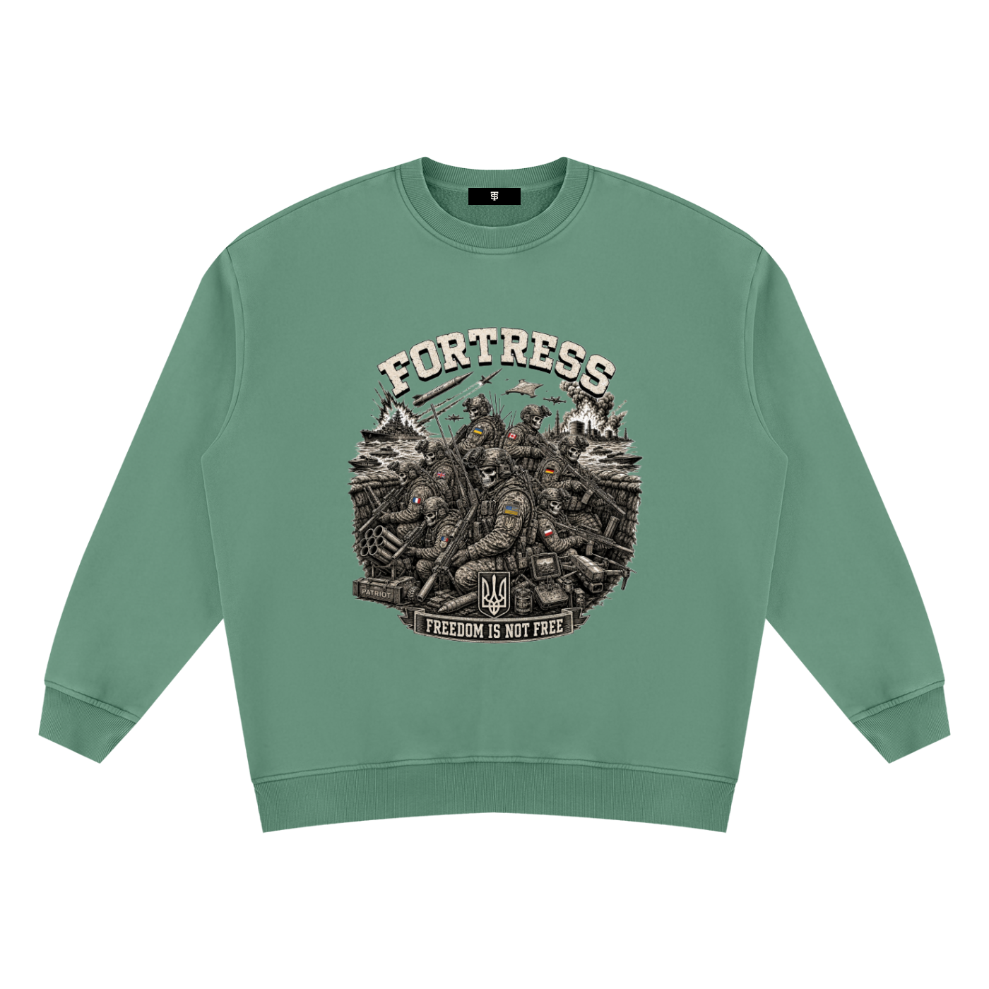 Unisex Vintage Wash Fleece Sweatshirt