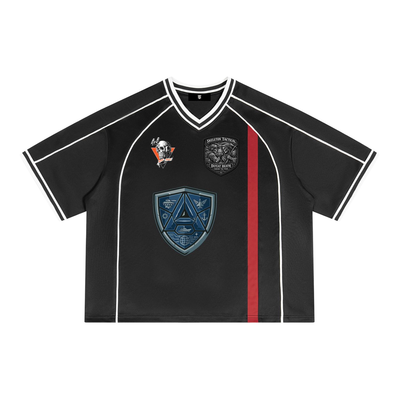 Unisex Boxy V-Neck Soccer Jersey