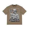 Tac Op Unisex Drop Shoulder Cotton T-Shirt