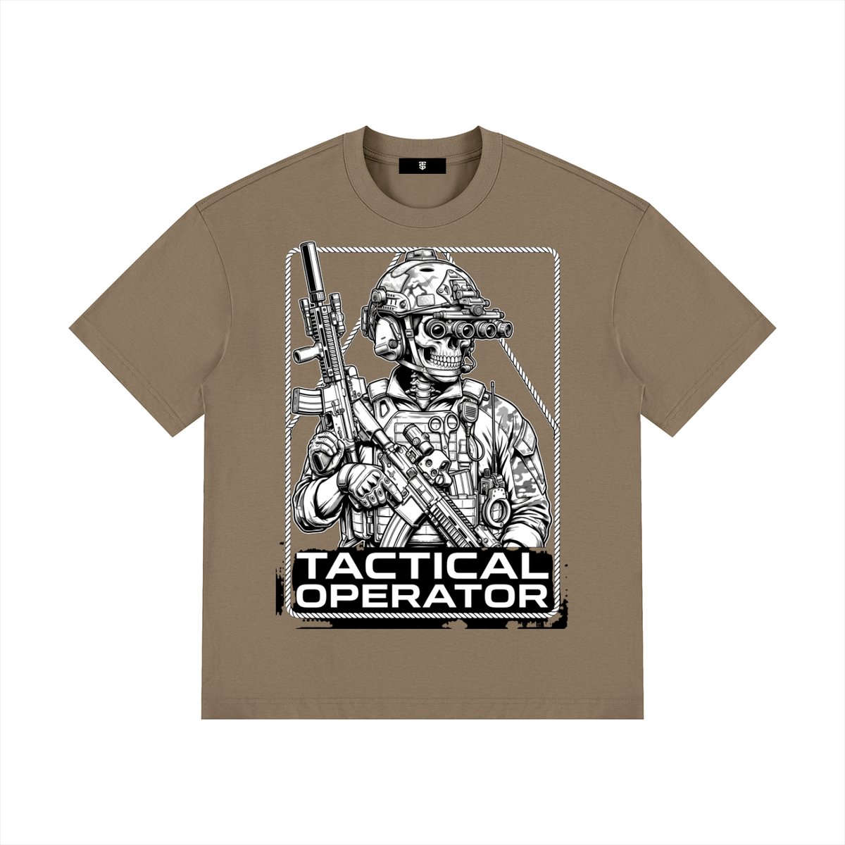 Tac Op Unisex Drop Shoulder Cotton T-Shirt