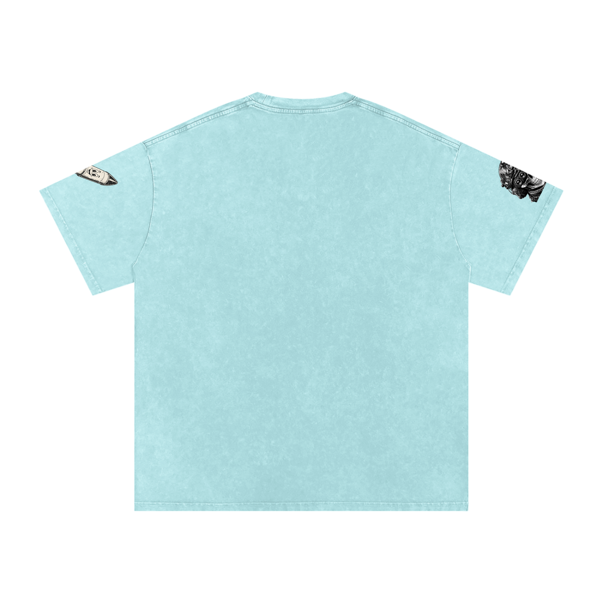 Snow Washed Oversized Cotton T-Shirt