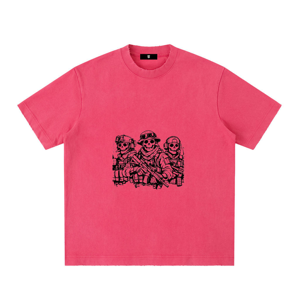 Heavyweight Vintage Washed Frayed T-Shirt