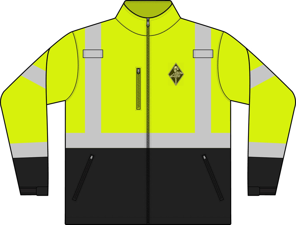 ANSI 107 Class 3 High-Visibility Soft Shell Jacket — Safety Reflective Workwear with Sheltac Emblem