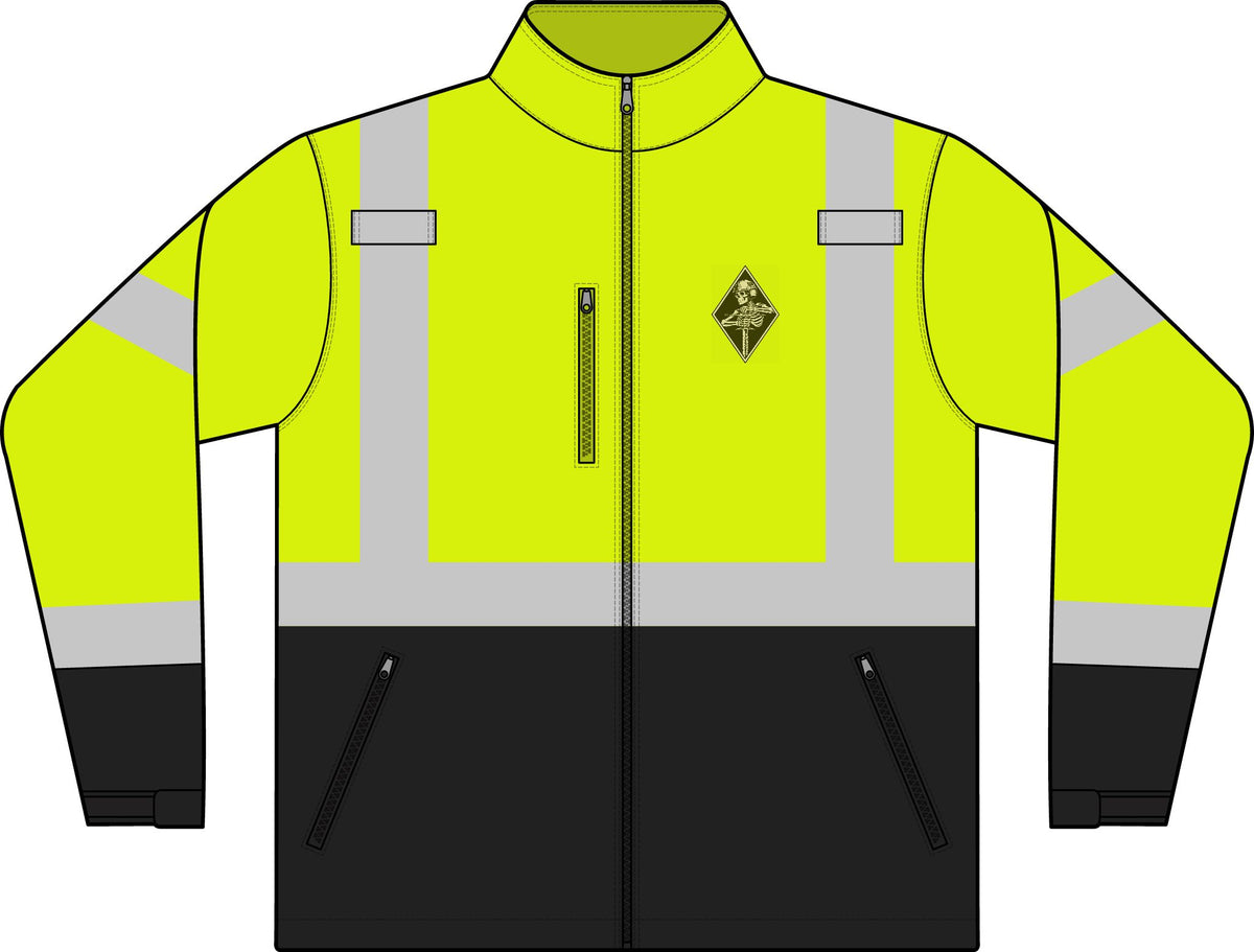 ANSI 107 Class 3 High-Visibility Soft Shell Jacket — Safety Reflective Workwear with Sheltac Emblem