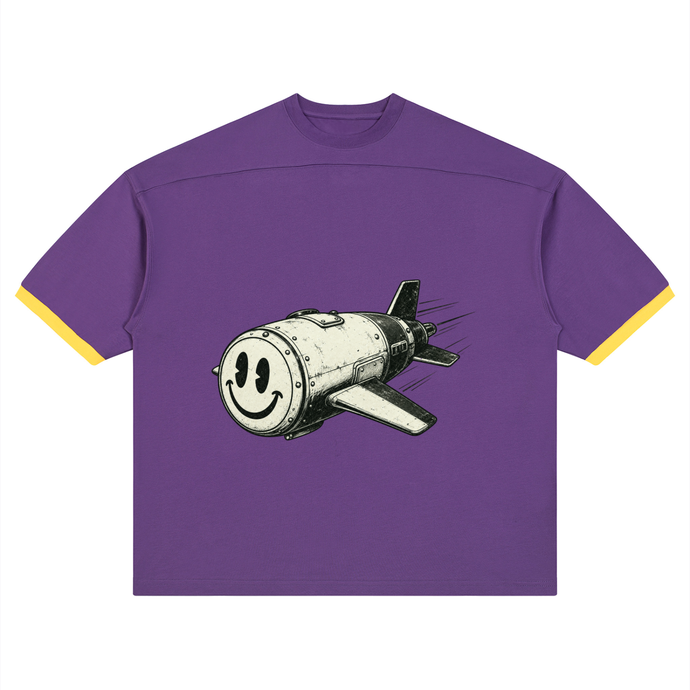 Unisex Color Block Drop Shoulder T-Shirt