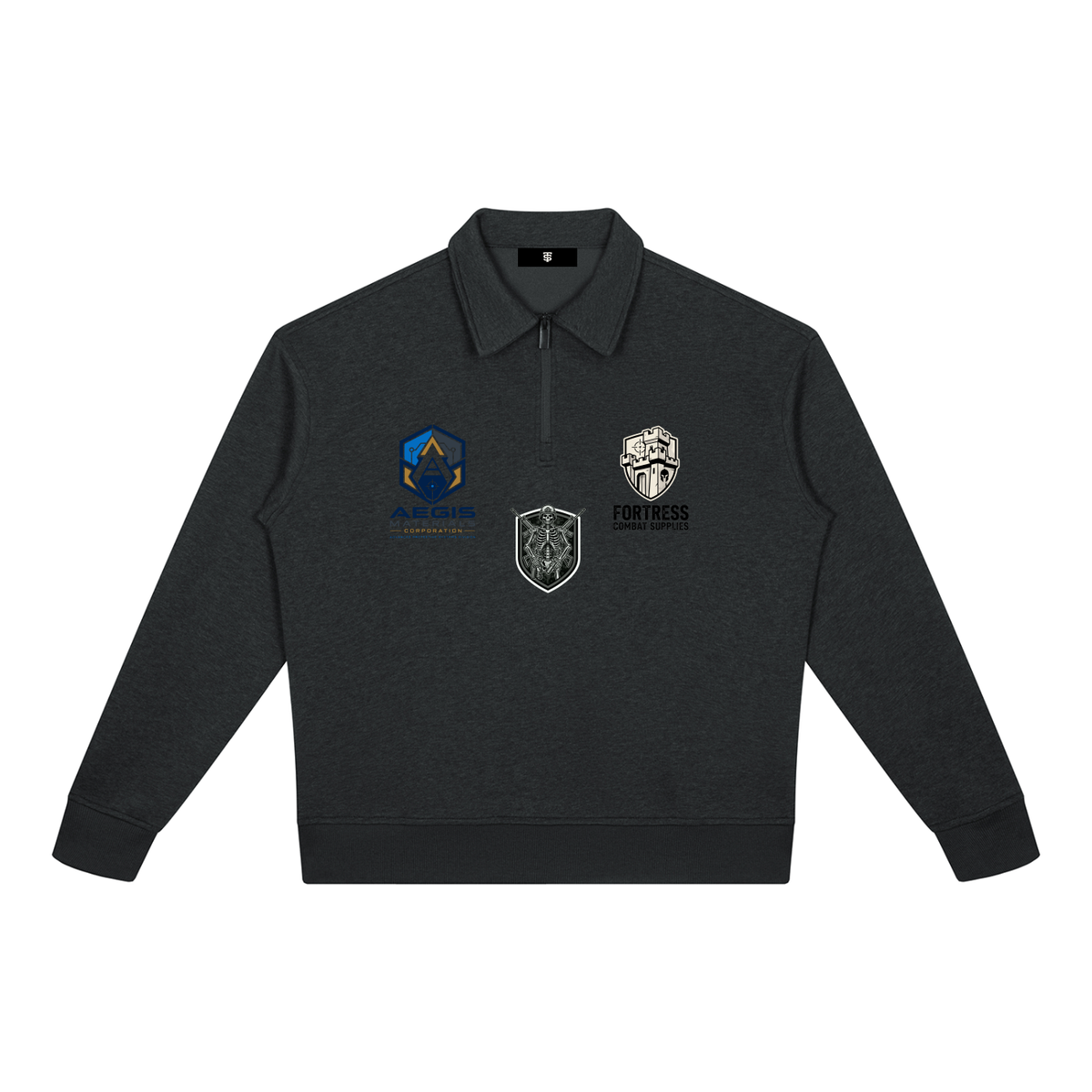 Unisex Boxy Quarter-Zip Sweatshirt