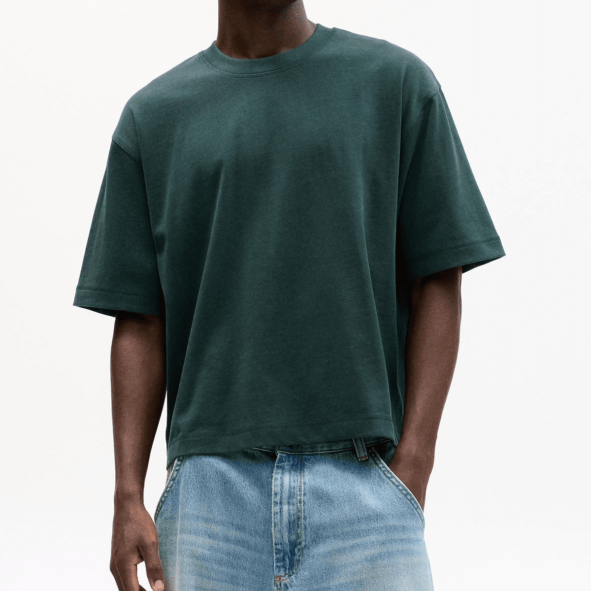 Unisex Heavyweight 100% Combed Cotton Cropped Oversized T-Shirt (250GSM)