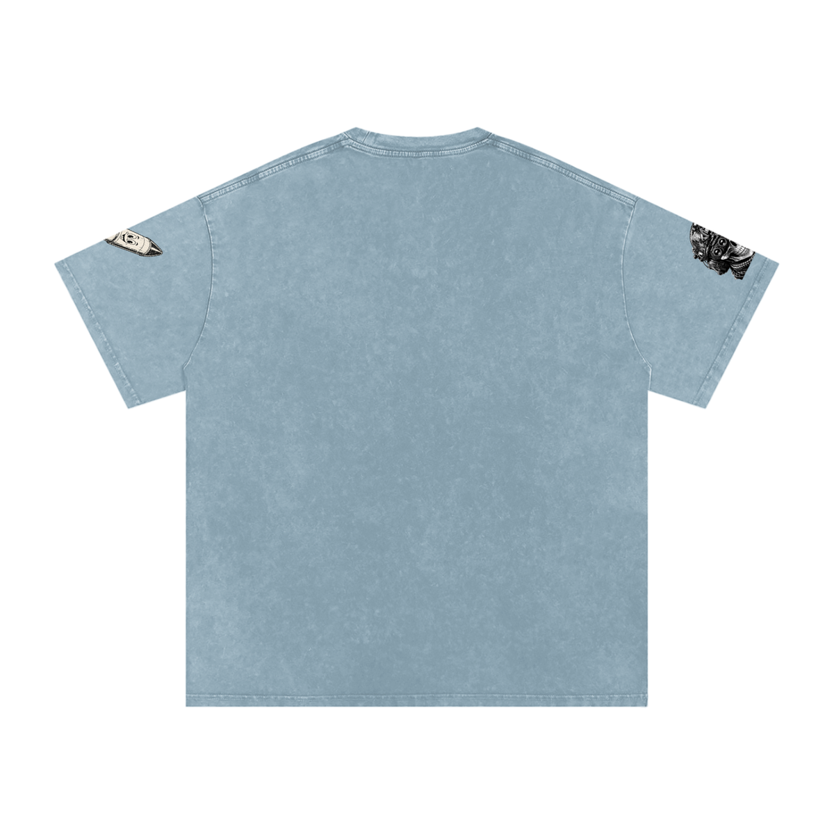 Snow Washed Oversized Cotton T-Shirt