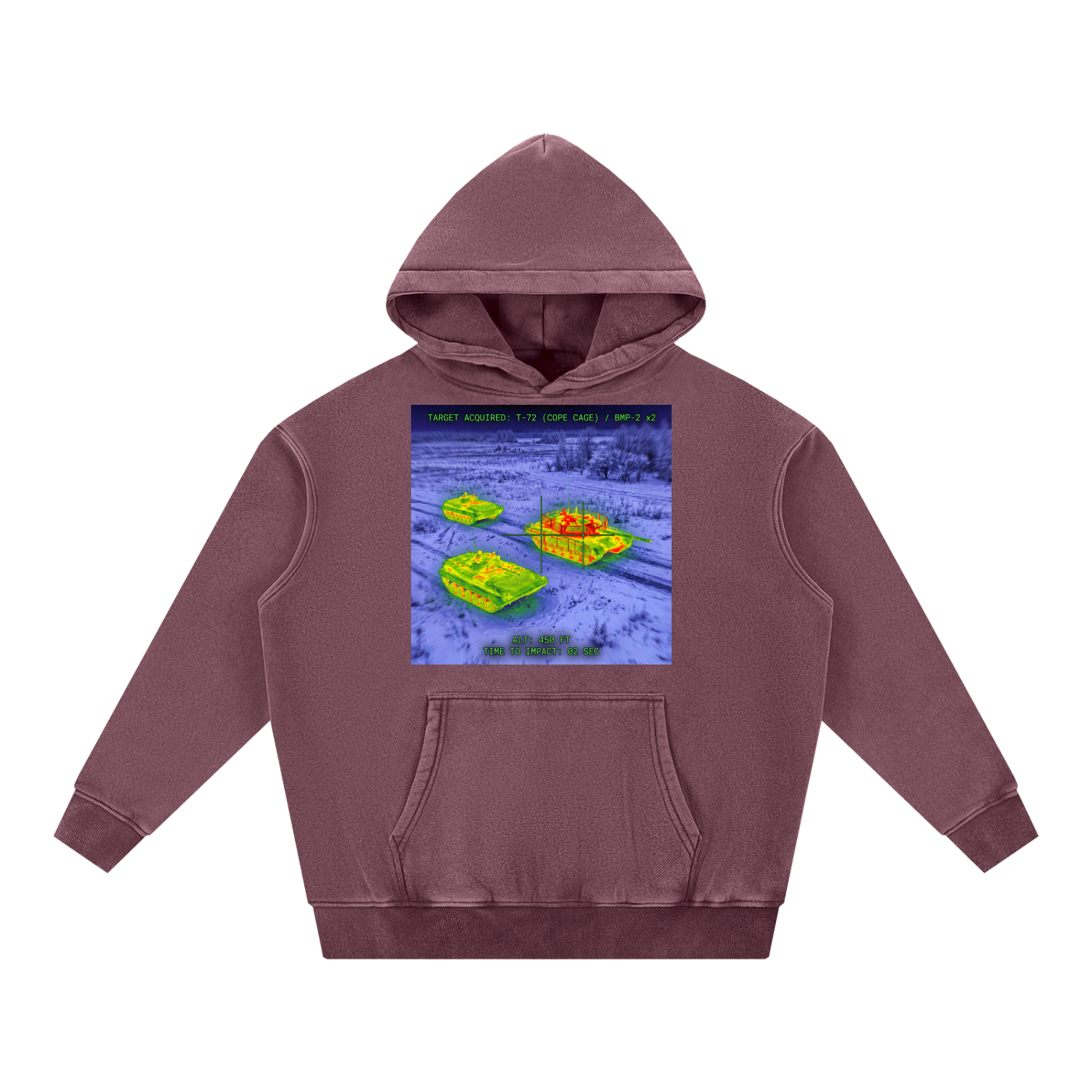 Snow Wash Fleece Oversize Hoodie