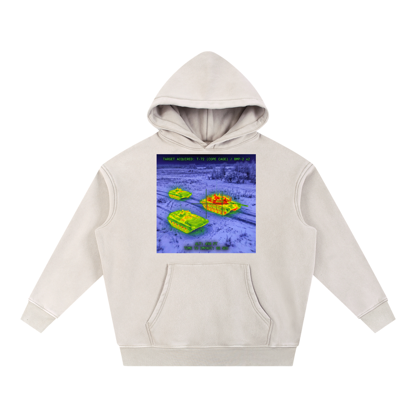 Snow Wash Fleece Oversize Hoodie
