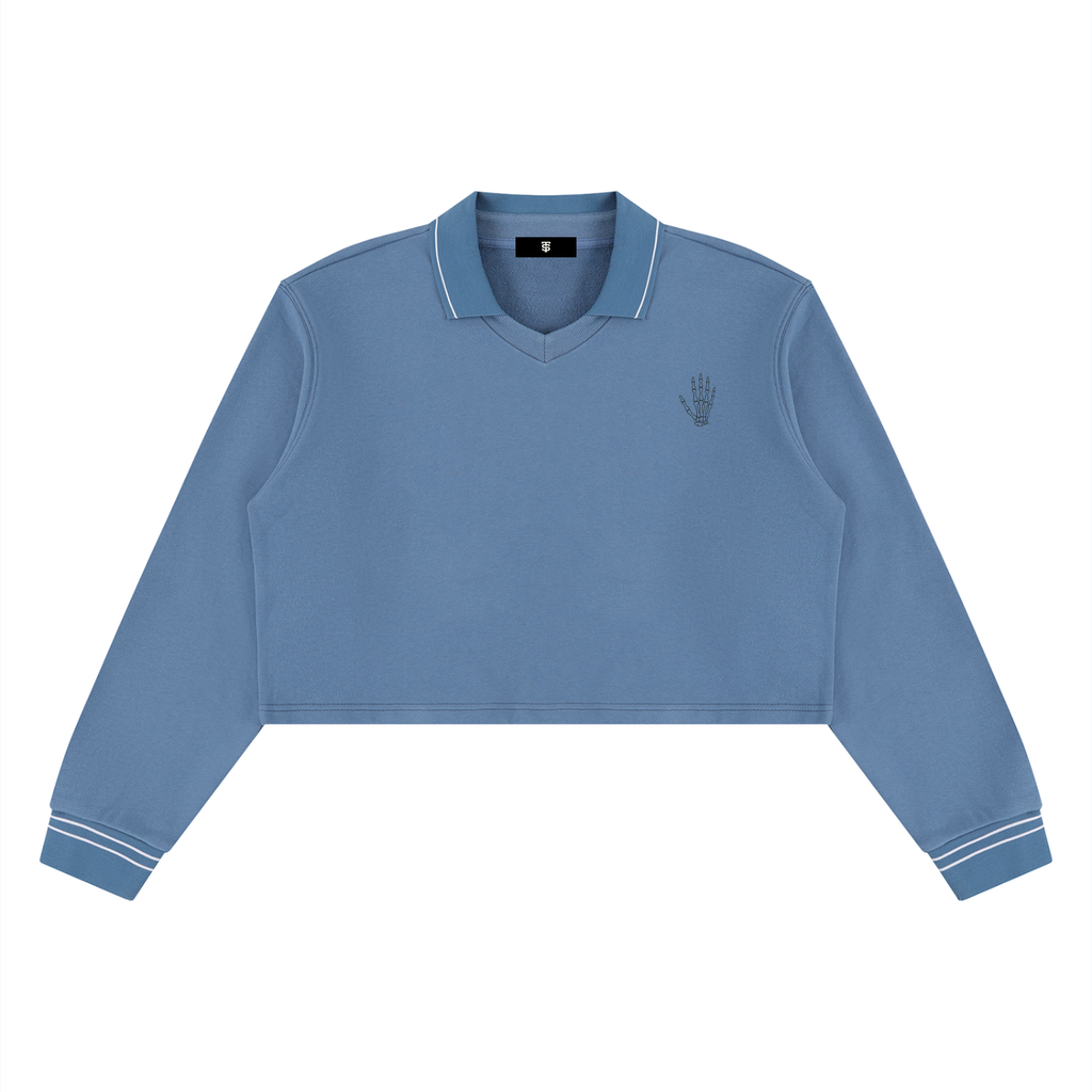 Women’s Crop Collared Sweatshirt