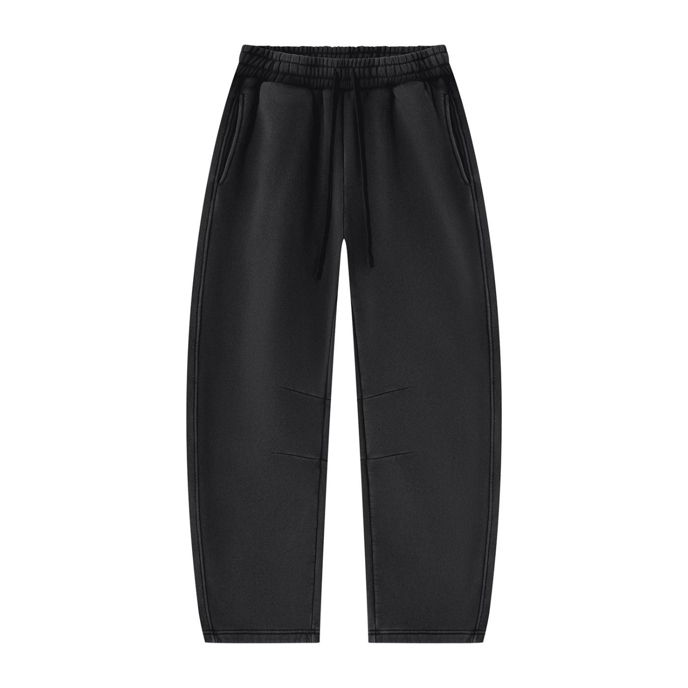 Unisex Vintage Wash Barrel Leg Fleece Sweatpants