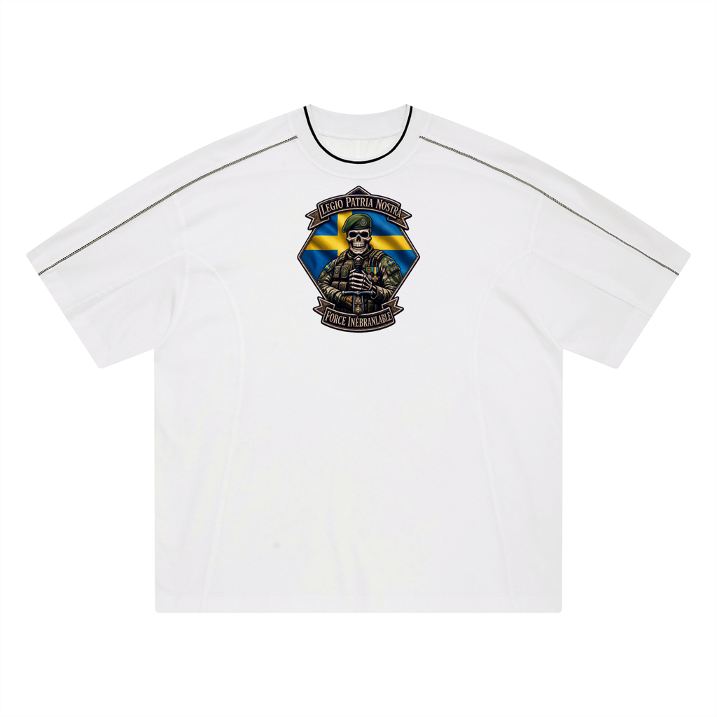Unisex Oversized Contrast Tape T-Shirt
