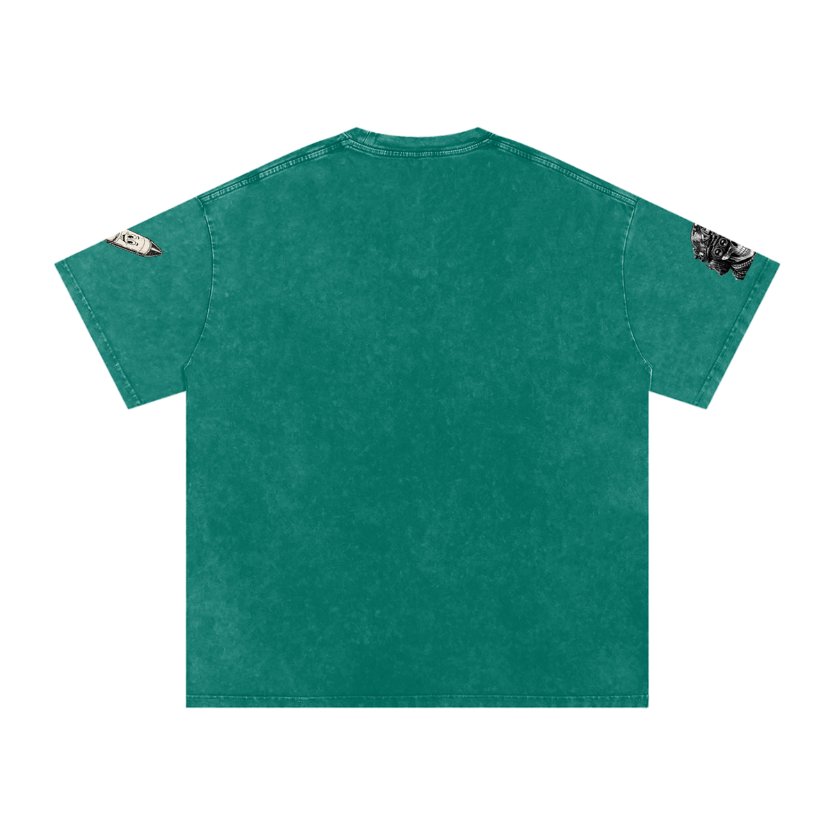Snow Washed Oversized Cotton T-Shirt