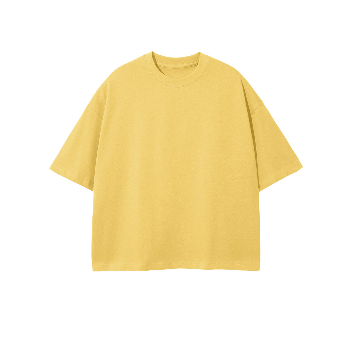 Unisex Heavyweight 100% Combed Cotton Cropped Oversized T-Shirt (250GSM)
