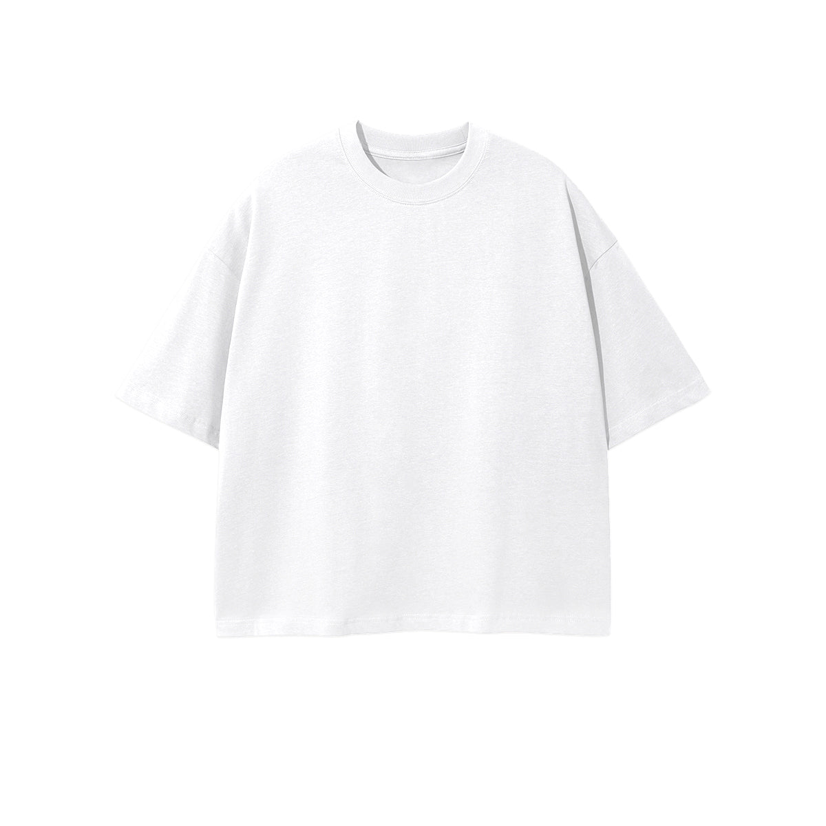 Unisex Heavyweight 100% Combed Cotton Cropped Oversized T-Shirt (250GSM)