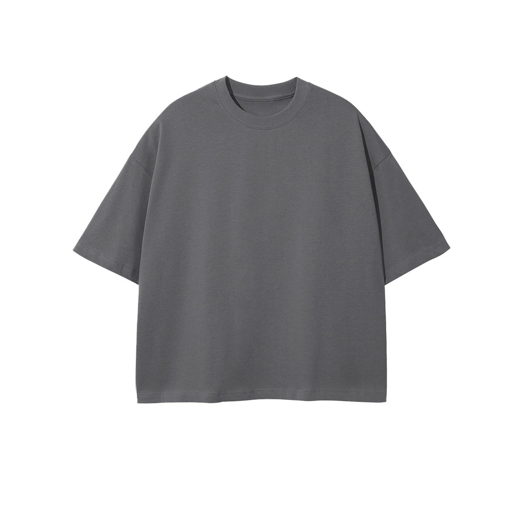 Unisex Heavyweight 100% Combed Cotton Cropped Oversized T-Shirt (250GSM)