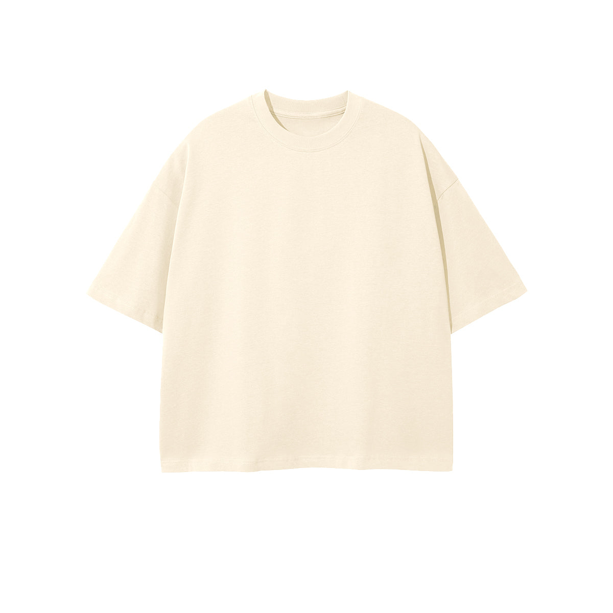 Unisex Heavyweight 100% Combed Cotton Cropped Oversized T-Shirt (250GSM)