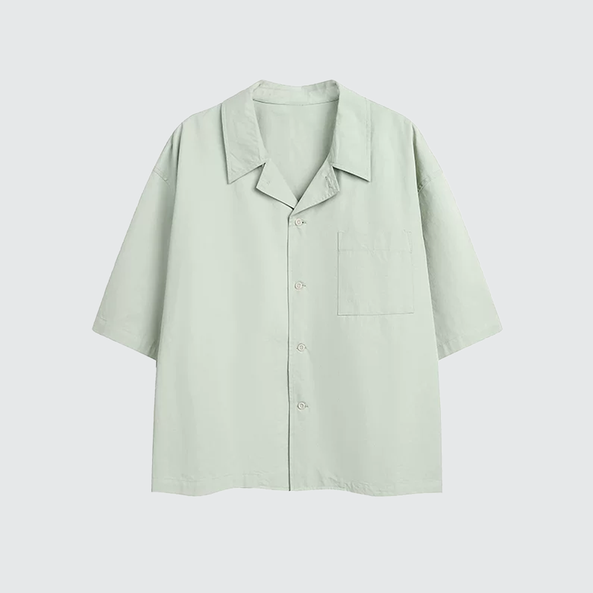Men's Clean Fit Cotton Cuban Collar T-Shirt