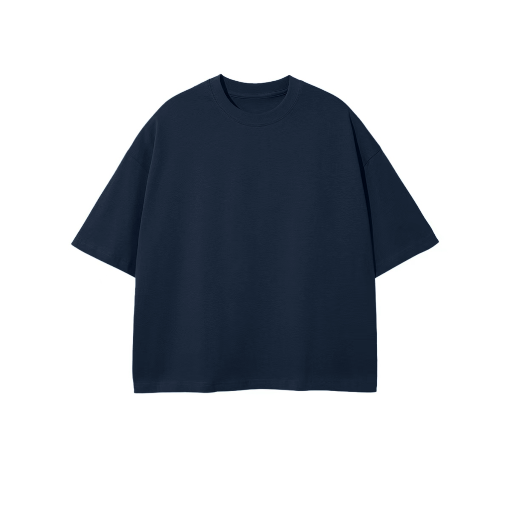 Unisex Heavyweight 100% Combed Cotton Cropped Oversized T-Shirt (250GSM)