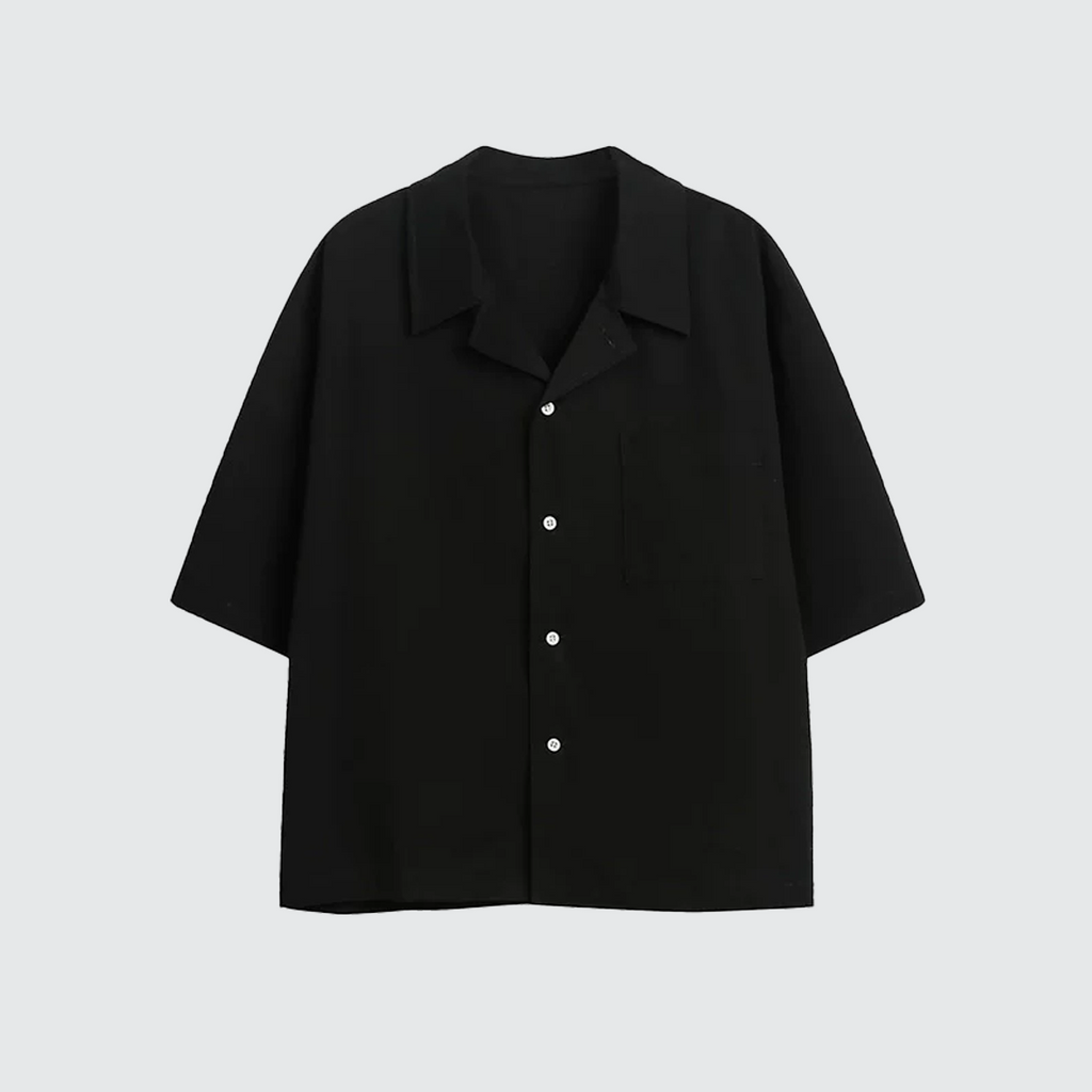Men's Clean Fit Cotton Cuban Collar T-Shirt