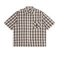 Unisex Boxy Plaid Short Sleeve Shirt