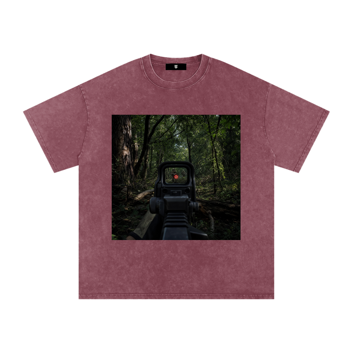 Snow Washed Oversized Cotton T-Shirt