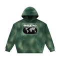 Unisex Sunfade Frayed Fleece Hoodie