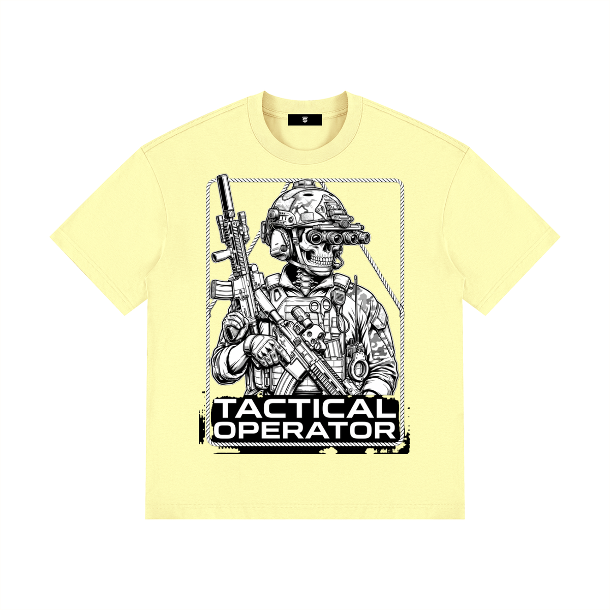 Tac Op Unisex Drop Shoulder Cotton T-Shirt