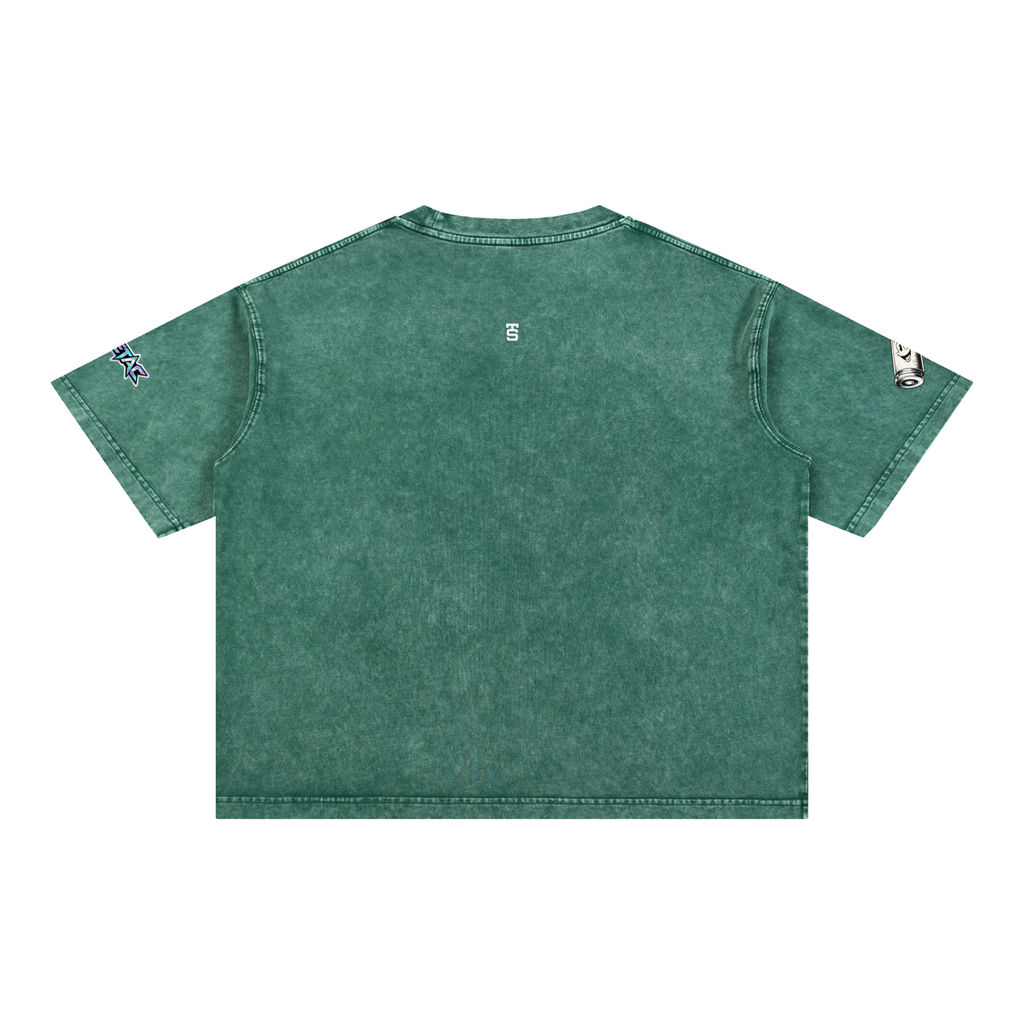 Mineral Wash Boxy Cotton T-Shirt