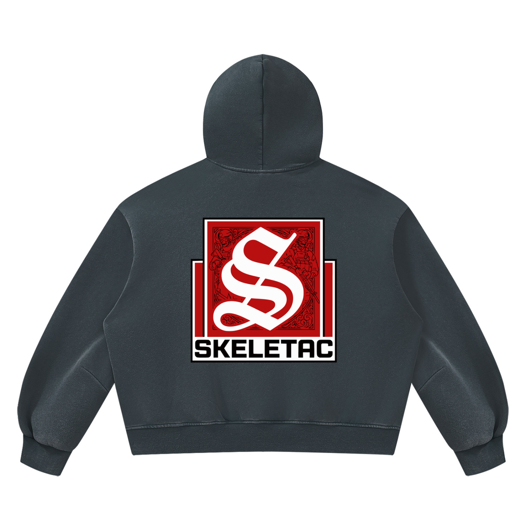 Unisex Vintage Wash Boxy Fleece Hoodie