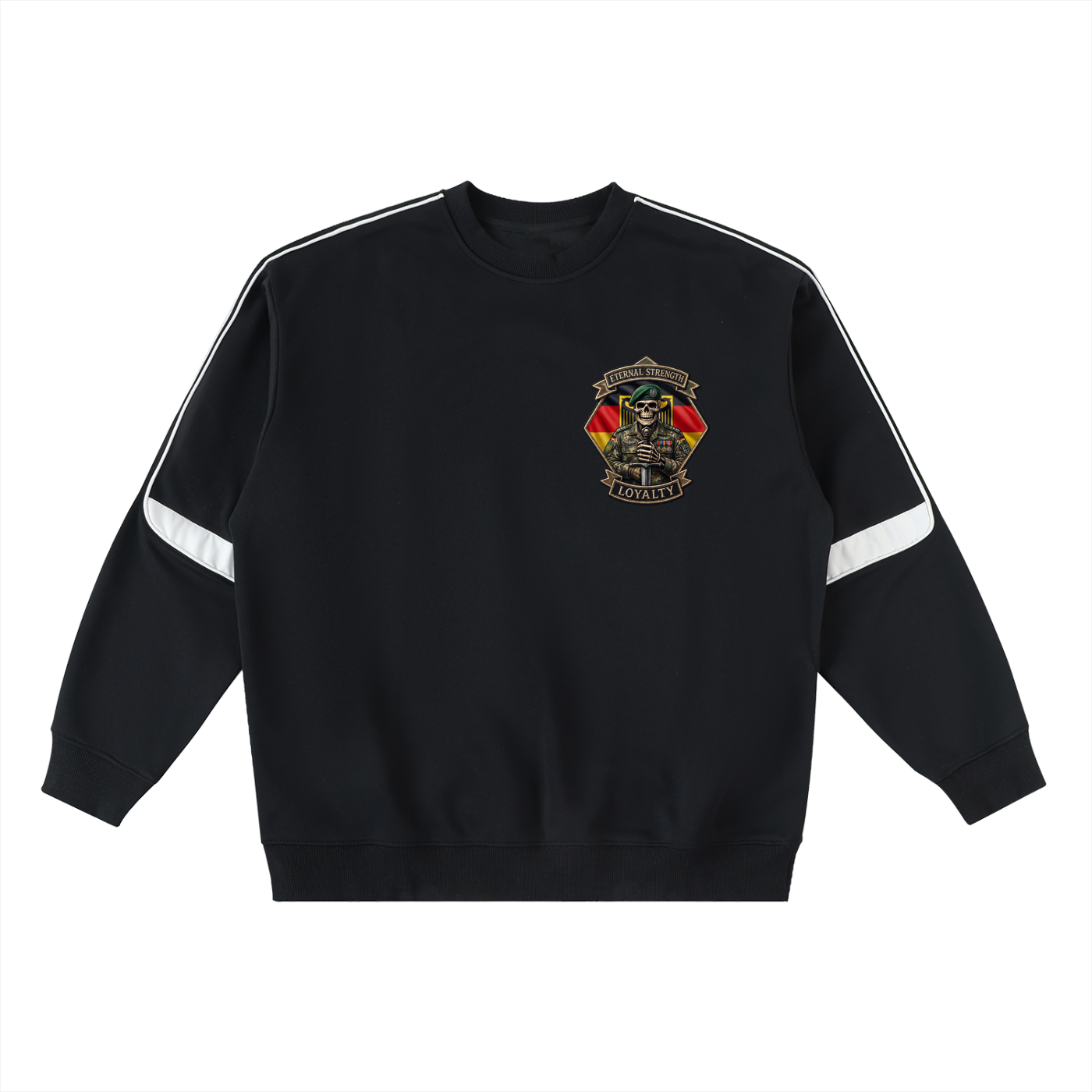 Oversized Crewneck Taped Sweatshirt