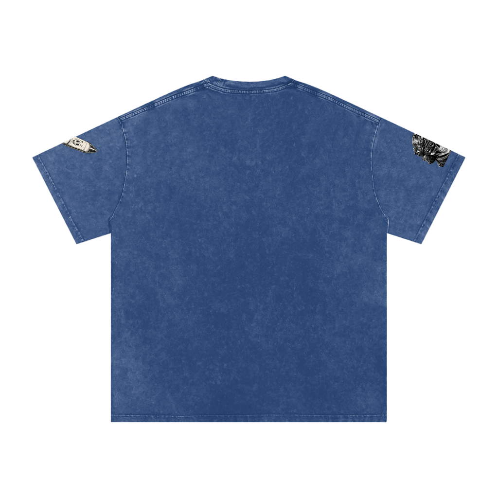Snow Washed Oversized Cotton T-Shirt