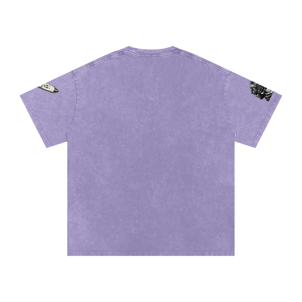 Snow Washed Oversized Cotton T-Shirt