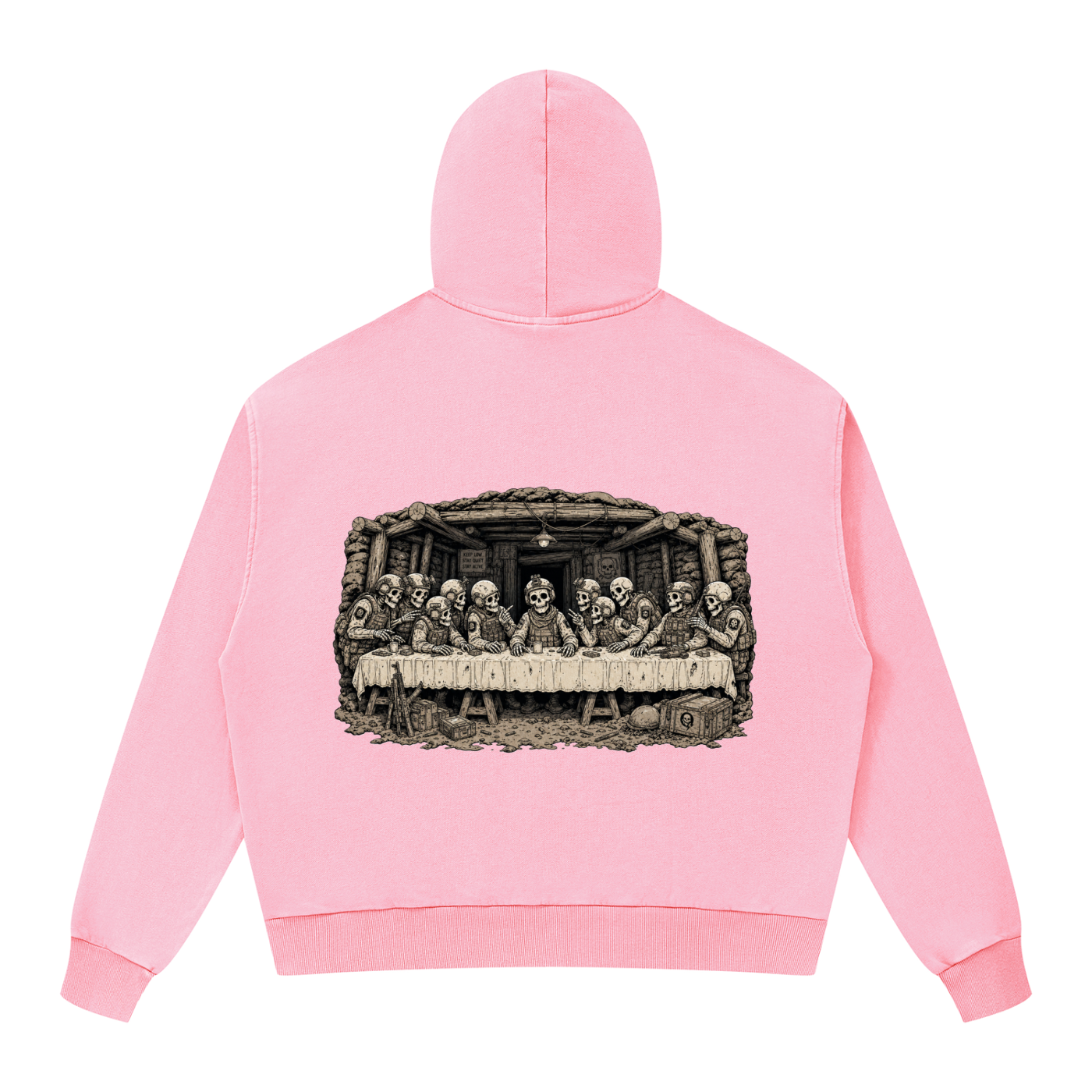 Unisex Mineral Wash Boxy Full Zip Hoodie
