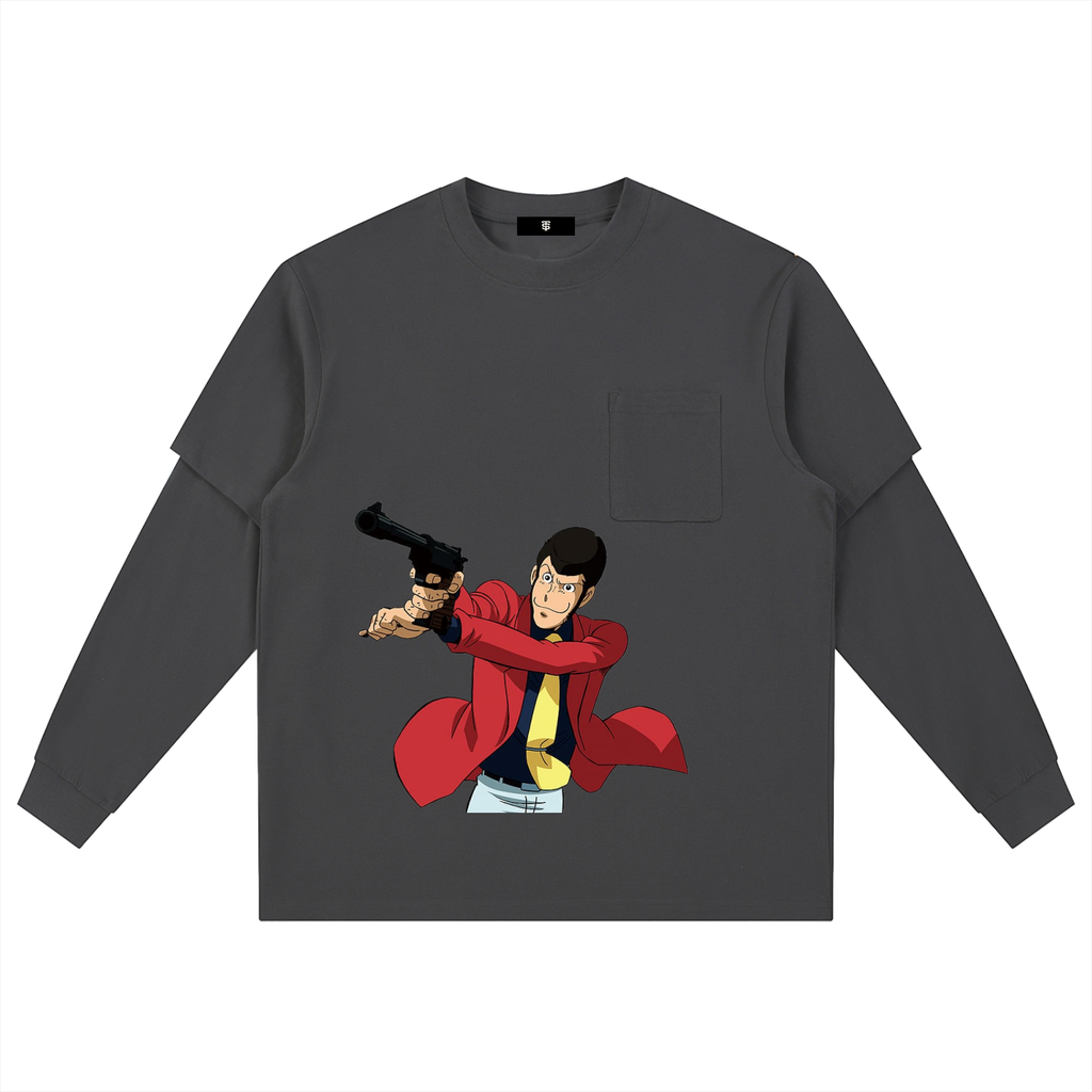 Layered Long Sleeve Oversized Tee