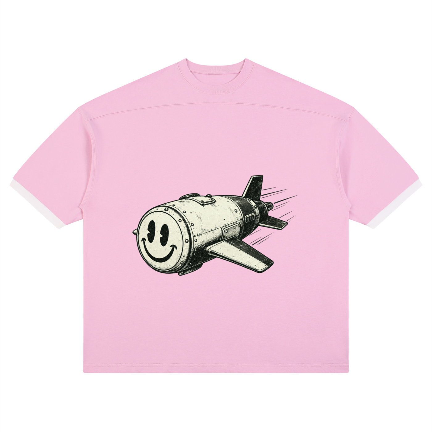 Unisex Color Block Drop Shoulder T-Shirt