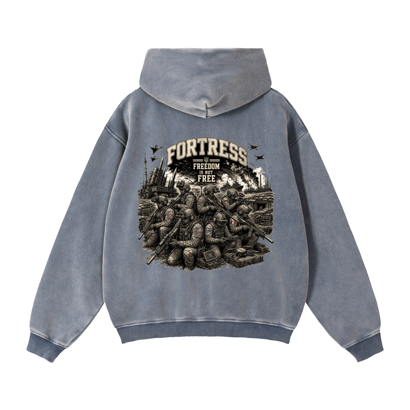 Zip-Through Boxy Fleece Hoodie