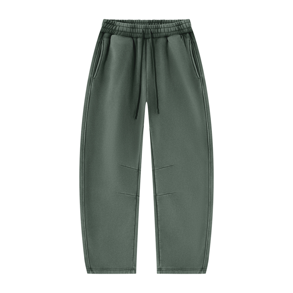 Unisex Vintage Wash Barrel Leg Fleece Sweatpants