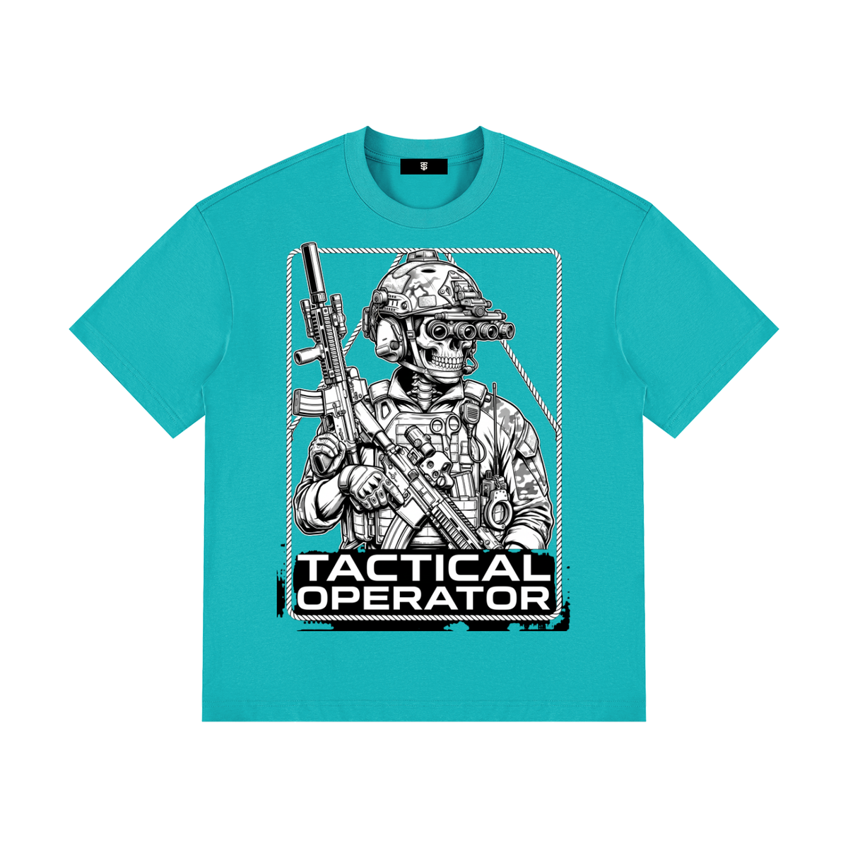Tac Op Unisex Drop Shoulder Cotton T-Shirt