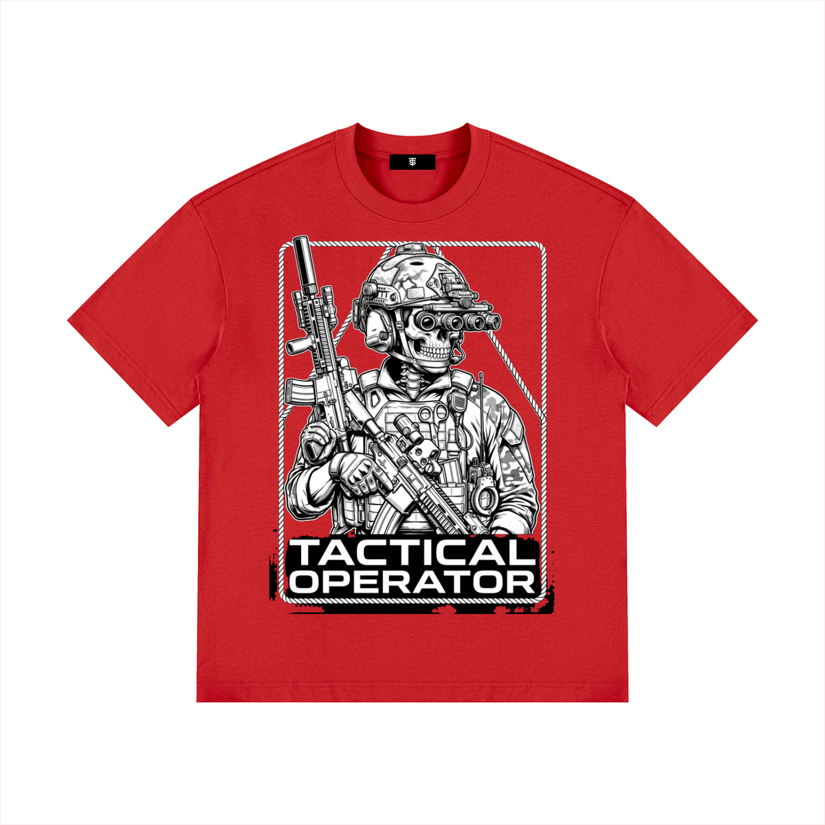 Tac Op Unisex Drop Shoulder Cotton T-Shirt