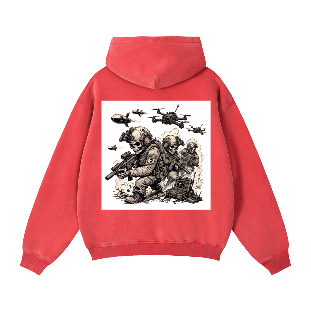 Zip-Through Boxy Fleece Hoodie