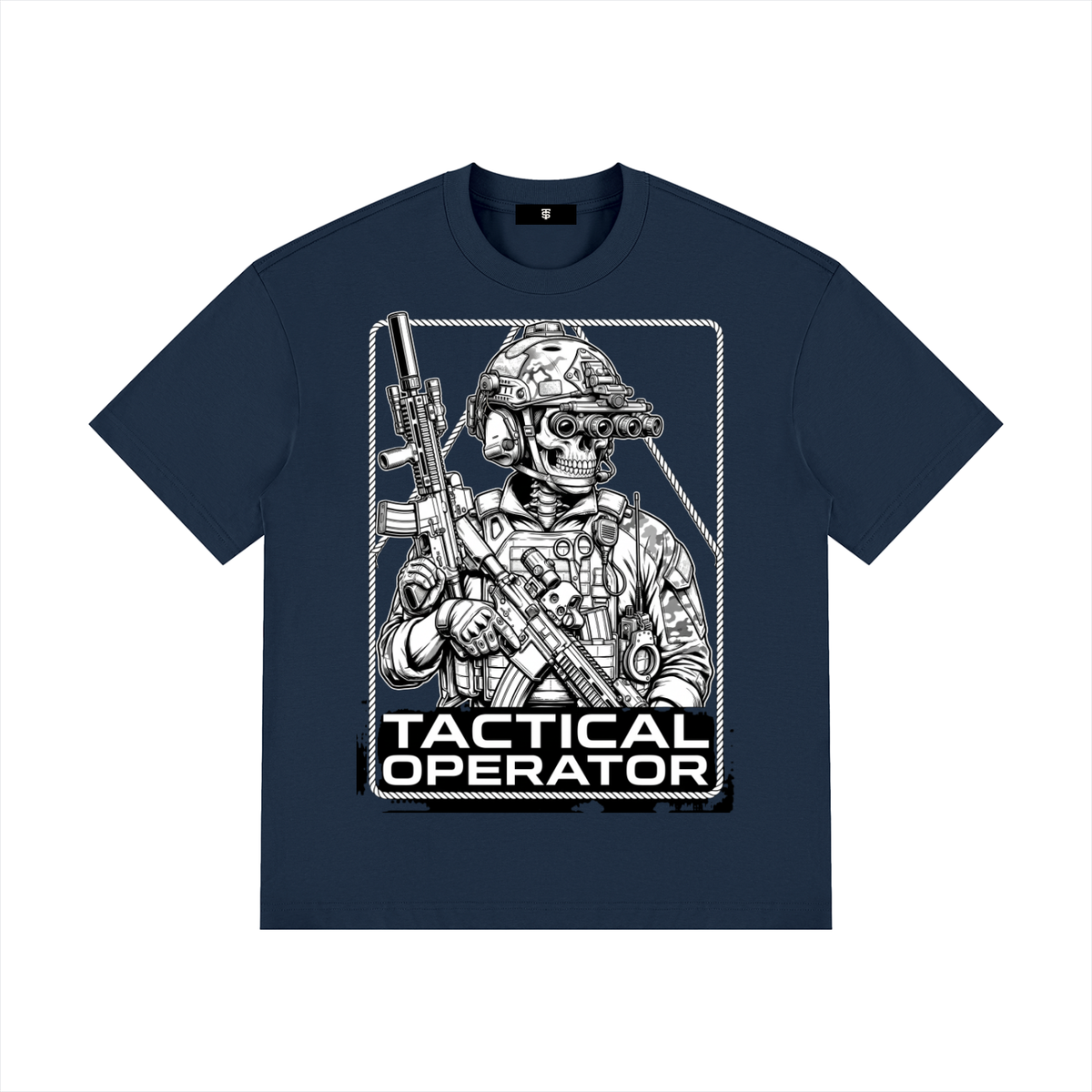 Tac Op Unisex Drop Shoulder Cotton T-Shirt