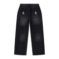 Men's Vintage Wash Wide Leg Jeans