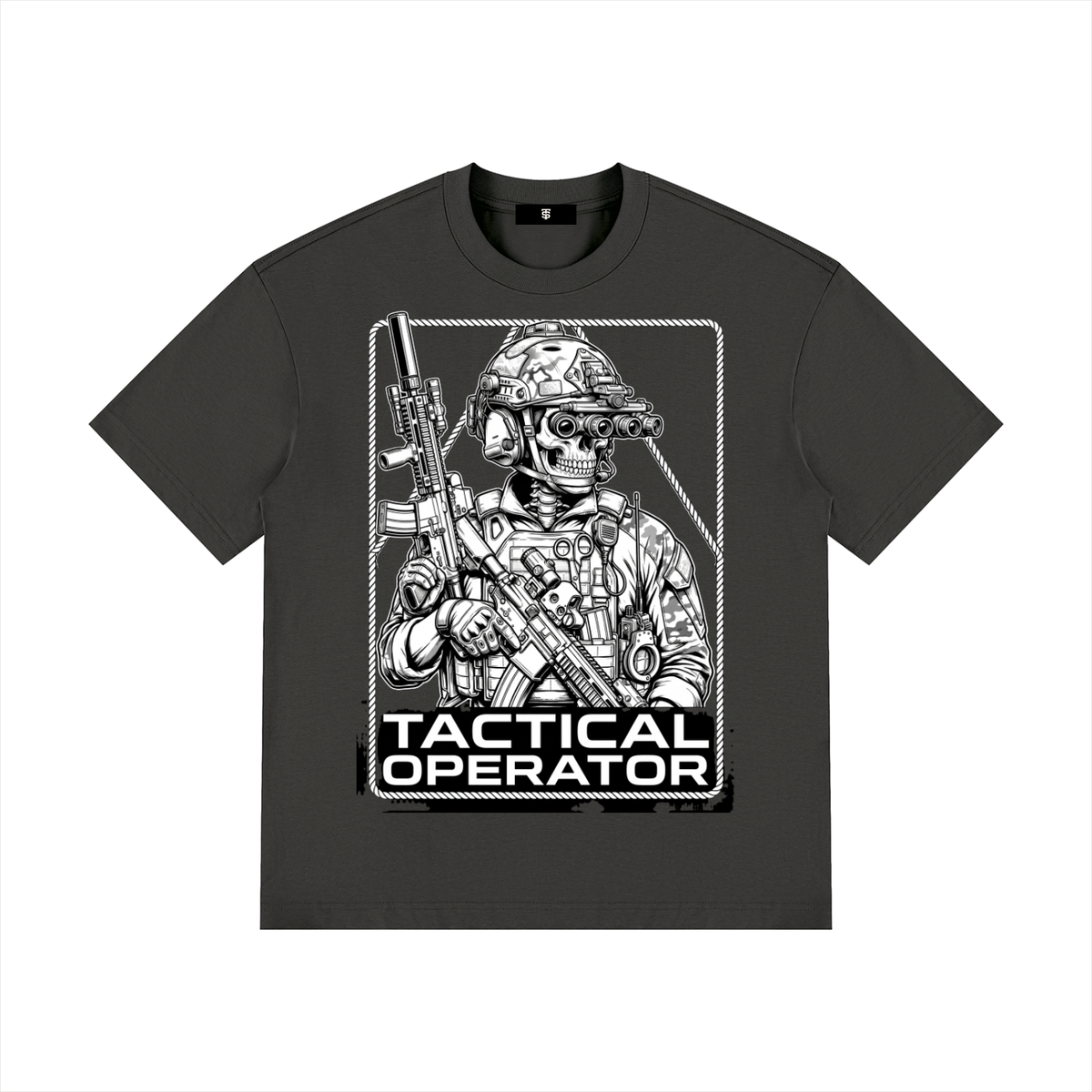 Tac Op Unisex Drop Shoulder Cotton T-Shirt
