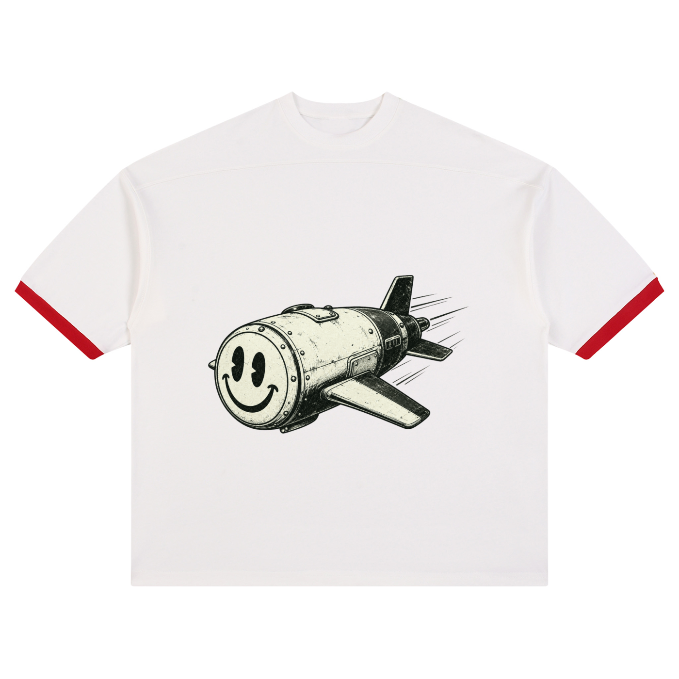 Unisex Color Block Drop Shoulder T-Shirt