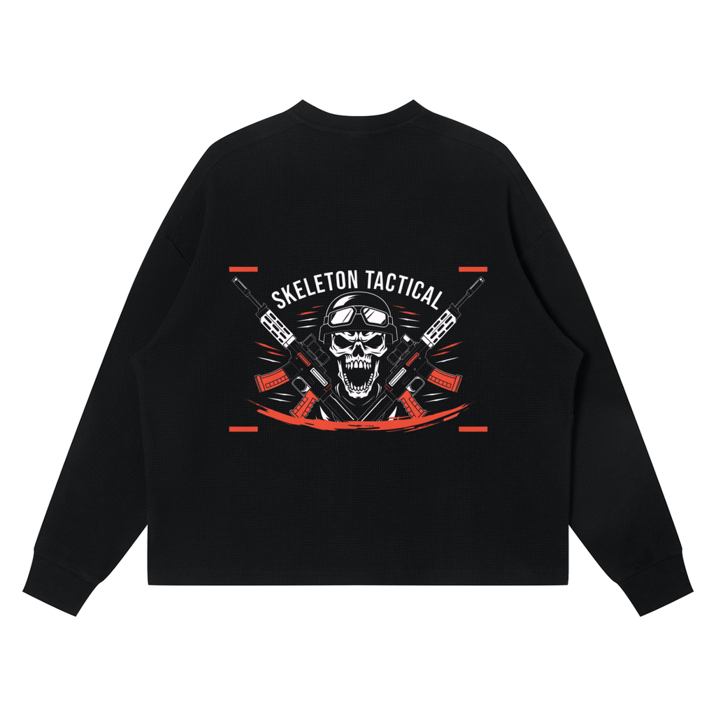 Unisex Waffle Boxy Long Sleeve T-Shirt