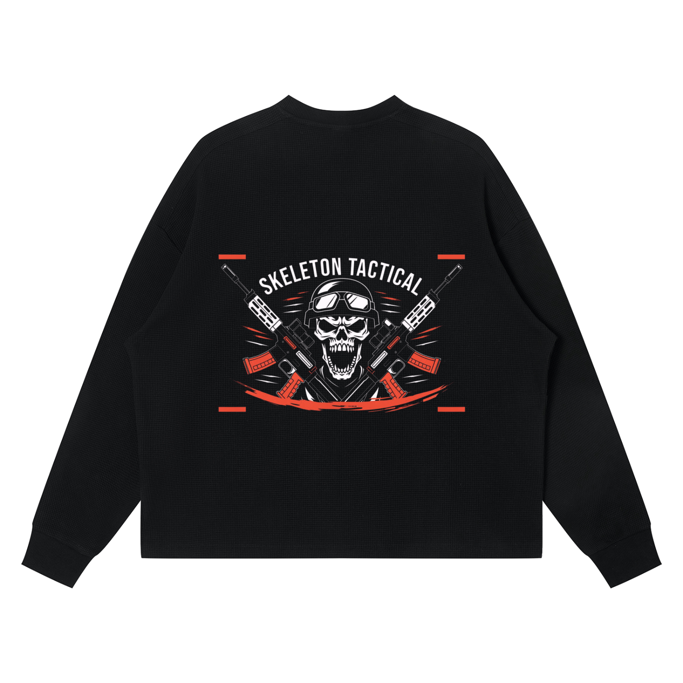 Unisex Waffle Boxy Long Sleeve T-Shirt
