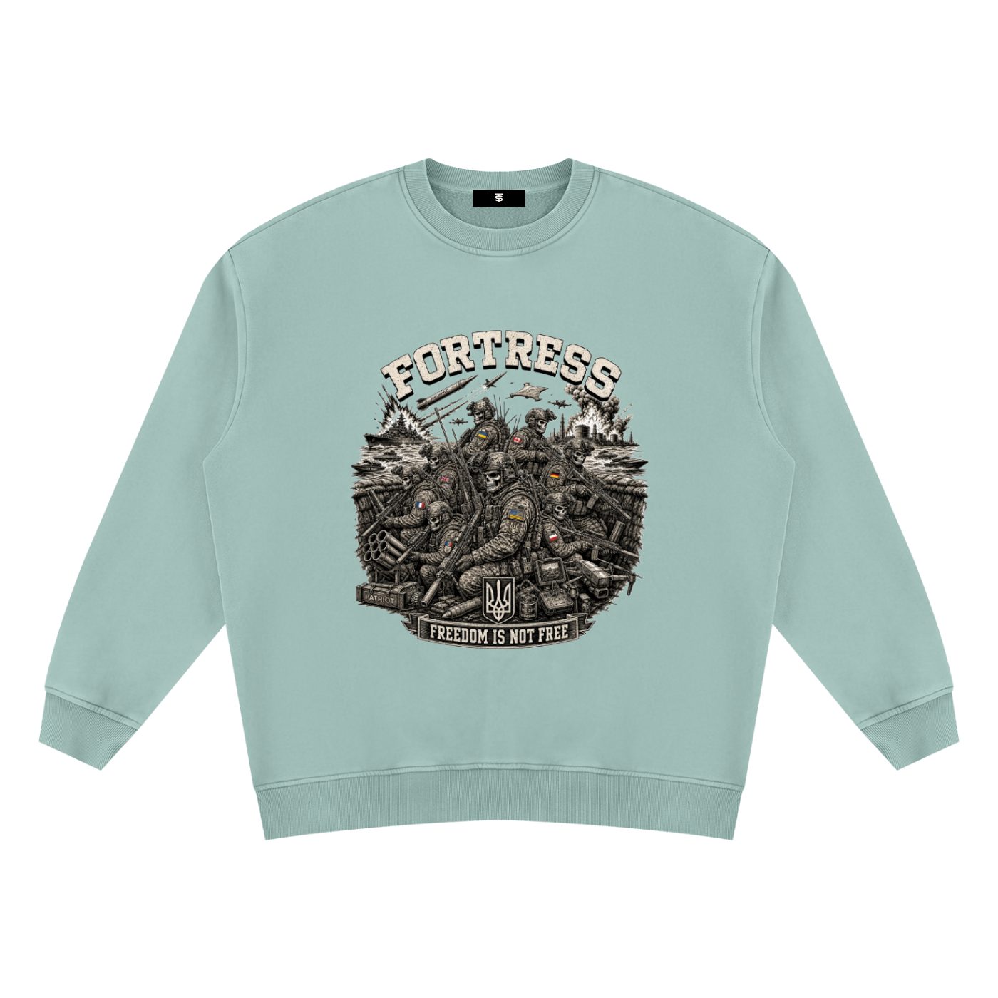 Unisex Vintage Wash Fleece Sweatshirt