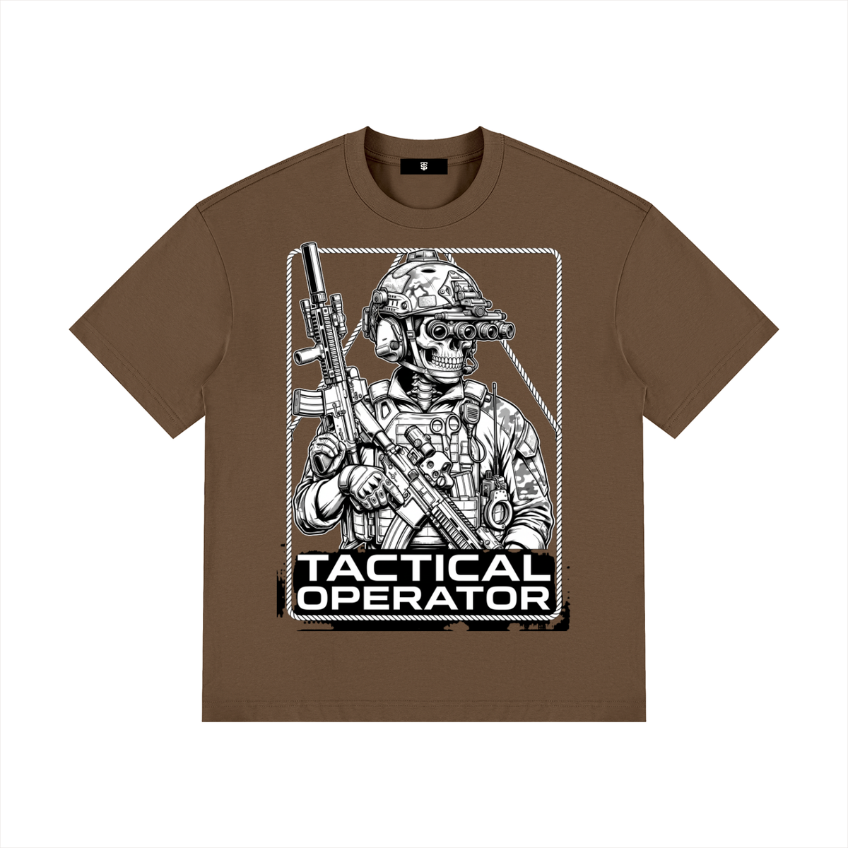 Tac Op Unisex Drop Shoulder Cotton T-Shirt